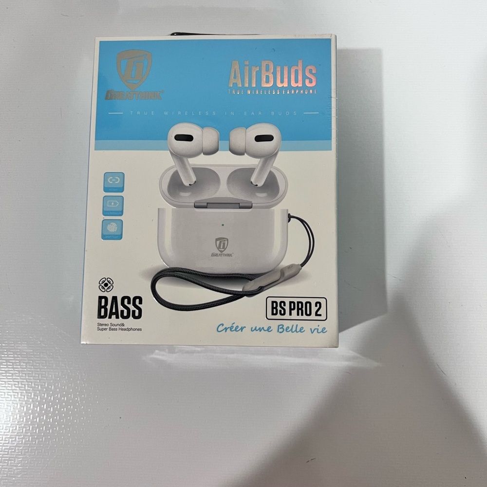 Sleek White Wireless Earbuds with Case